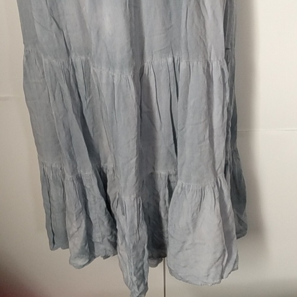 Vtg Milkmaid Blue  Rhenfaire Fairy Goth Peasant Dress XL Mlle Gabrielle - Picture 5 of 11